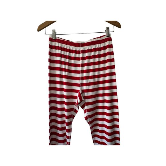Hanna Andersson Red & White Stripe Pajama Pants Size Medium - Picture 2 of 6